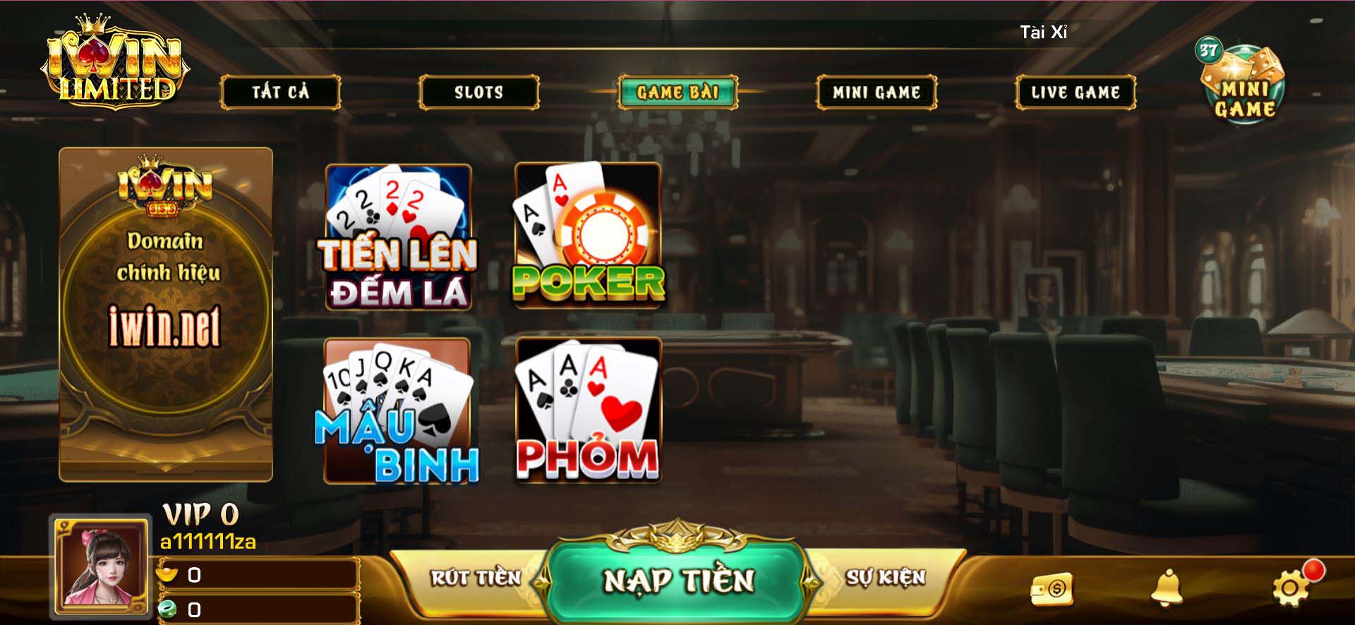Kho game bài iWin
