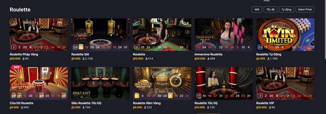 Sảnh Roulette
