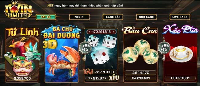 Chọn biểu tượng game Tứ Linh ở trang chủ